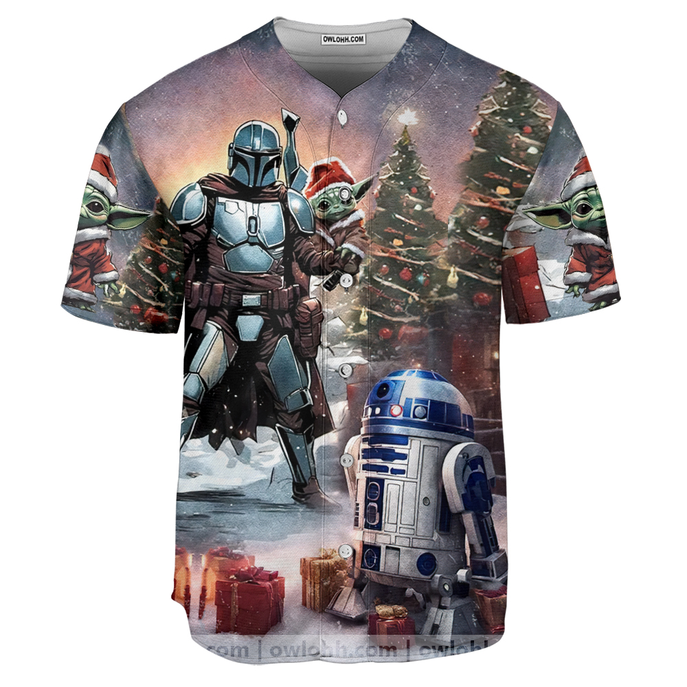 Christmas Star Wars Have A Merry Xmas May the Force Be With You - Baseball Jersey - Chic Loom