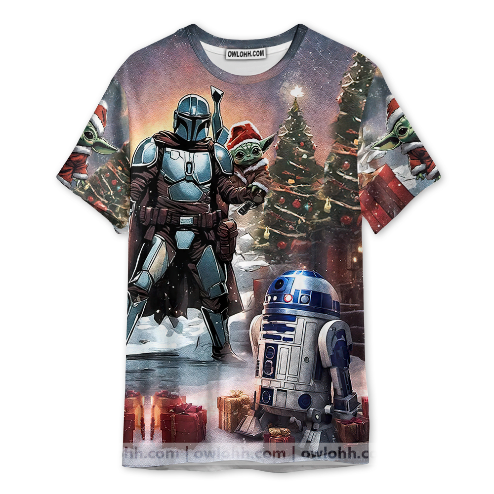 Christmas Star Wars Have A Merry Xmas May the Force Be With You - Unisex 3D T-shirt - Chic Loom