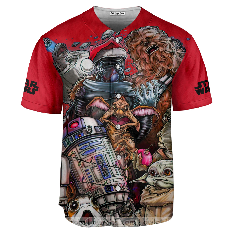 Christmas Star Wars Joy To The World - Baseball Jersey - Chic Loom