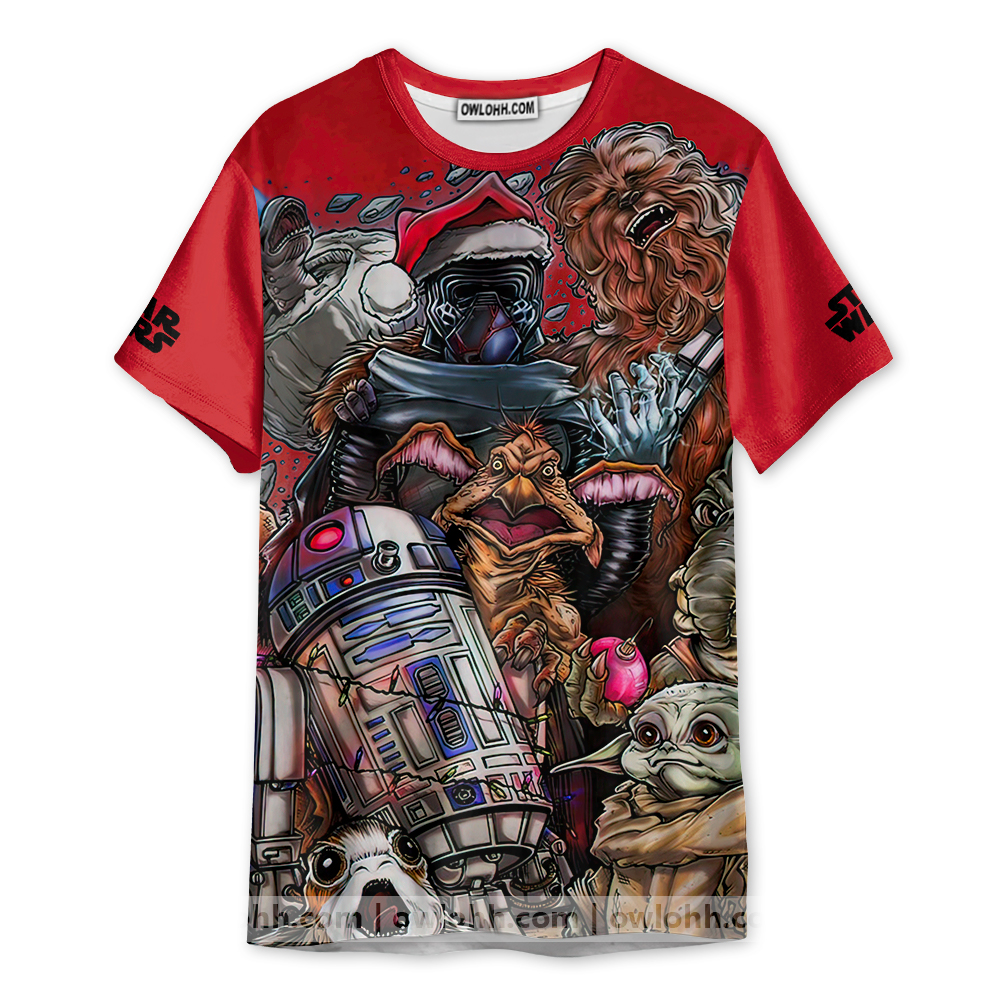 Christmas Star Wars Joy To The World - Unisex 3D T-shirt - Chic Loom