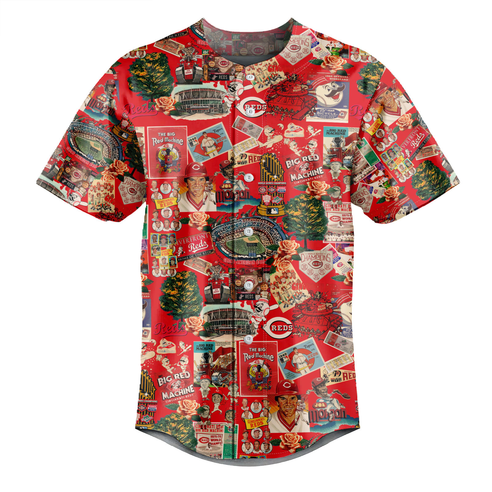 Cincinnati Reds Where the Sun Meets Vintage Dreams - Baseball Jersey - Chic Loom