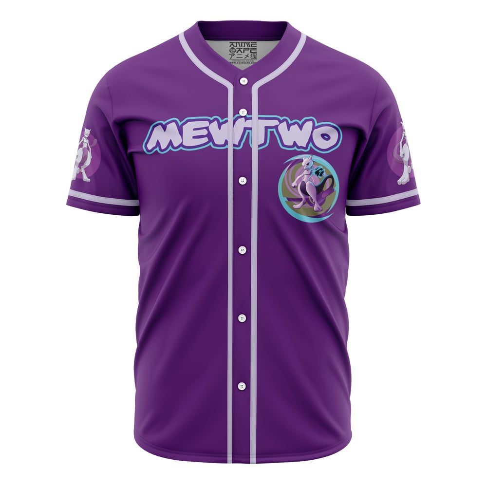 Cosmic Mewtwo Pokemon Baseball Jersey