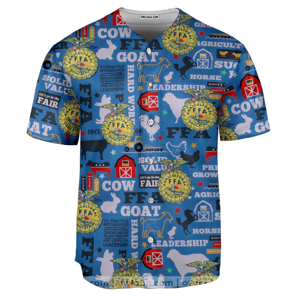 Forever Blue Ffa - Baseball Jersey - Chic Loom