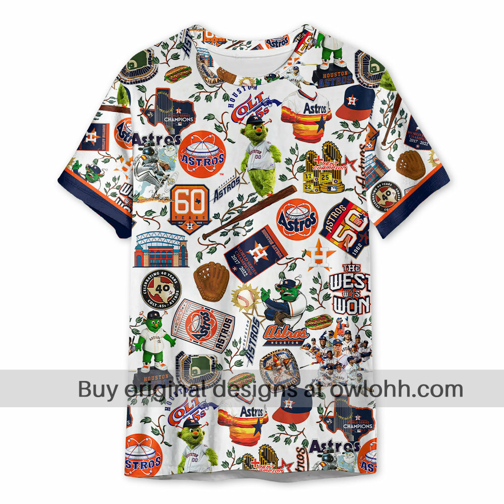 Houston Astros World Series Vintage - 3D T-shirt - Chic Loom