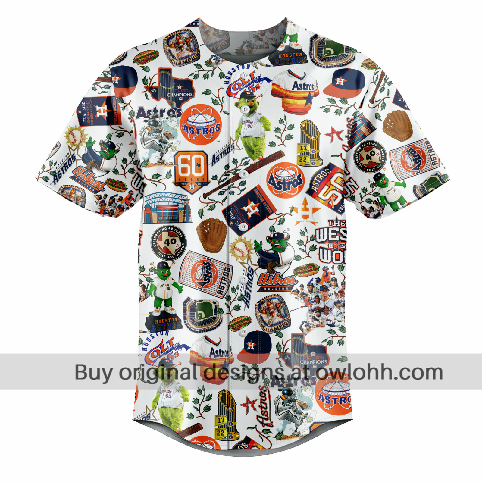 Houston Astros World Series Vintage - Baseball Jersey - Chic Loom