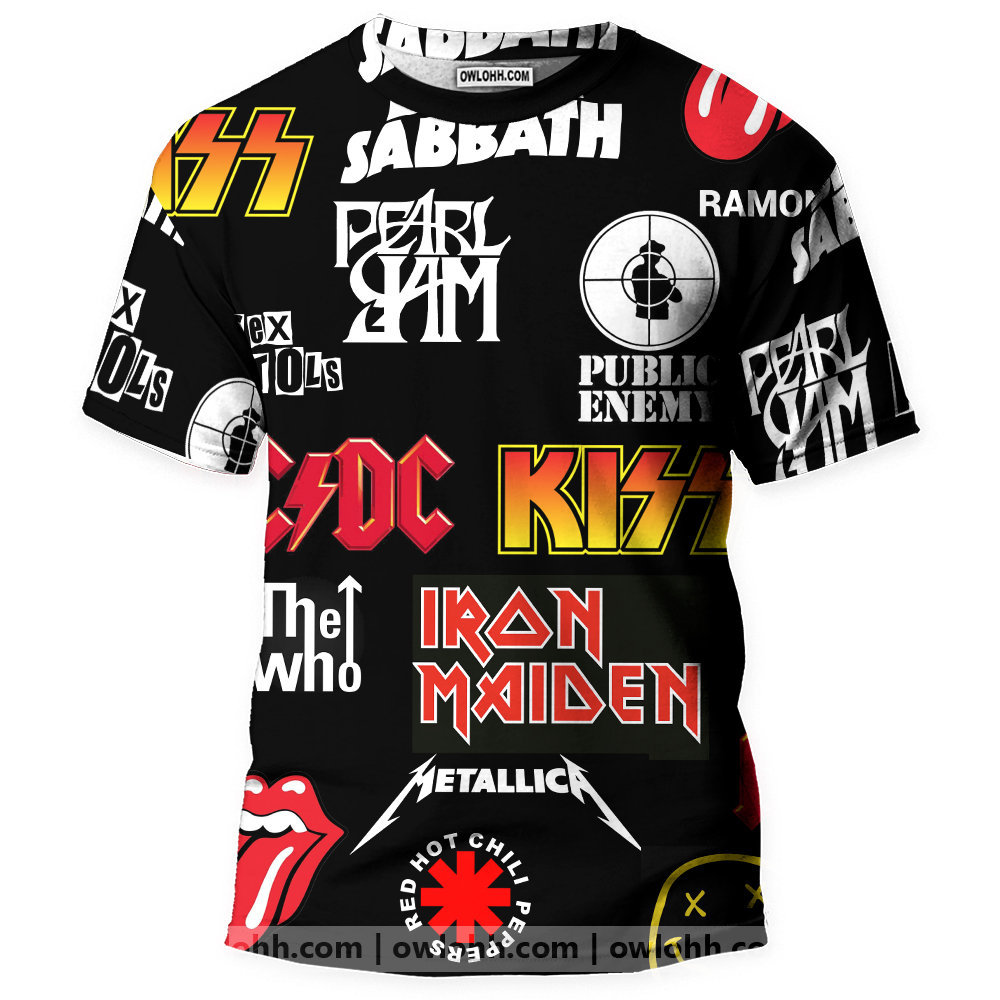 Mens Rock And Roll Punk - 3D T-shirt - Chic Loom