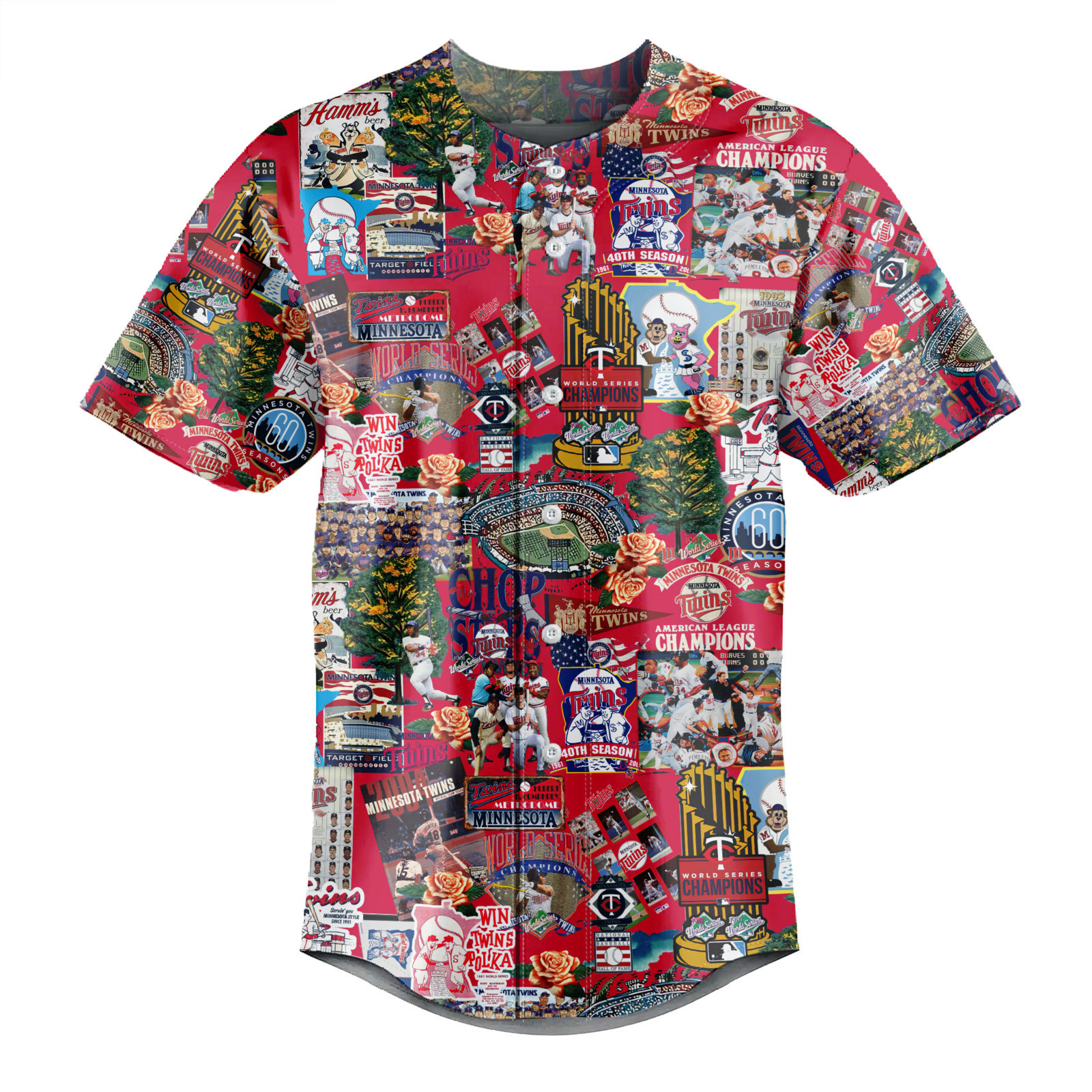 Minnesota Twins Where the Sun Meets Vintage Dreams - Baseball Jersey - Chic Loom