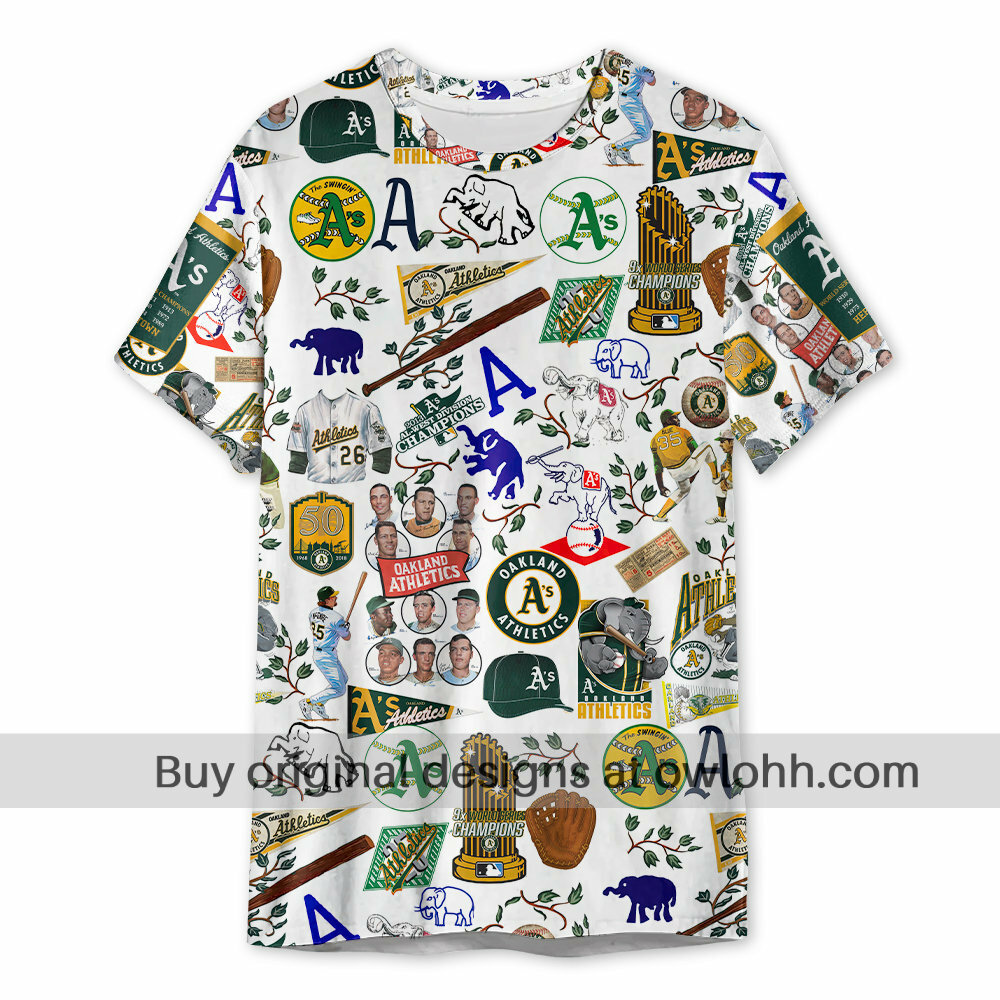 Oakland Athletics World Series Vintage - 3D T-shirt - Chic Loom