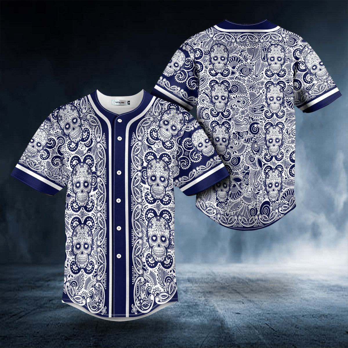 Pattern Of Sugar Skull Baseball Jersey