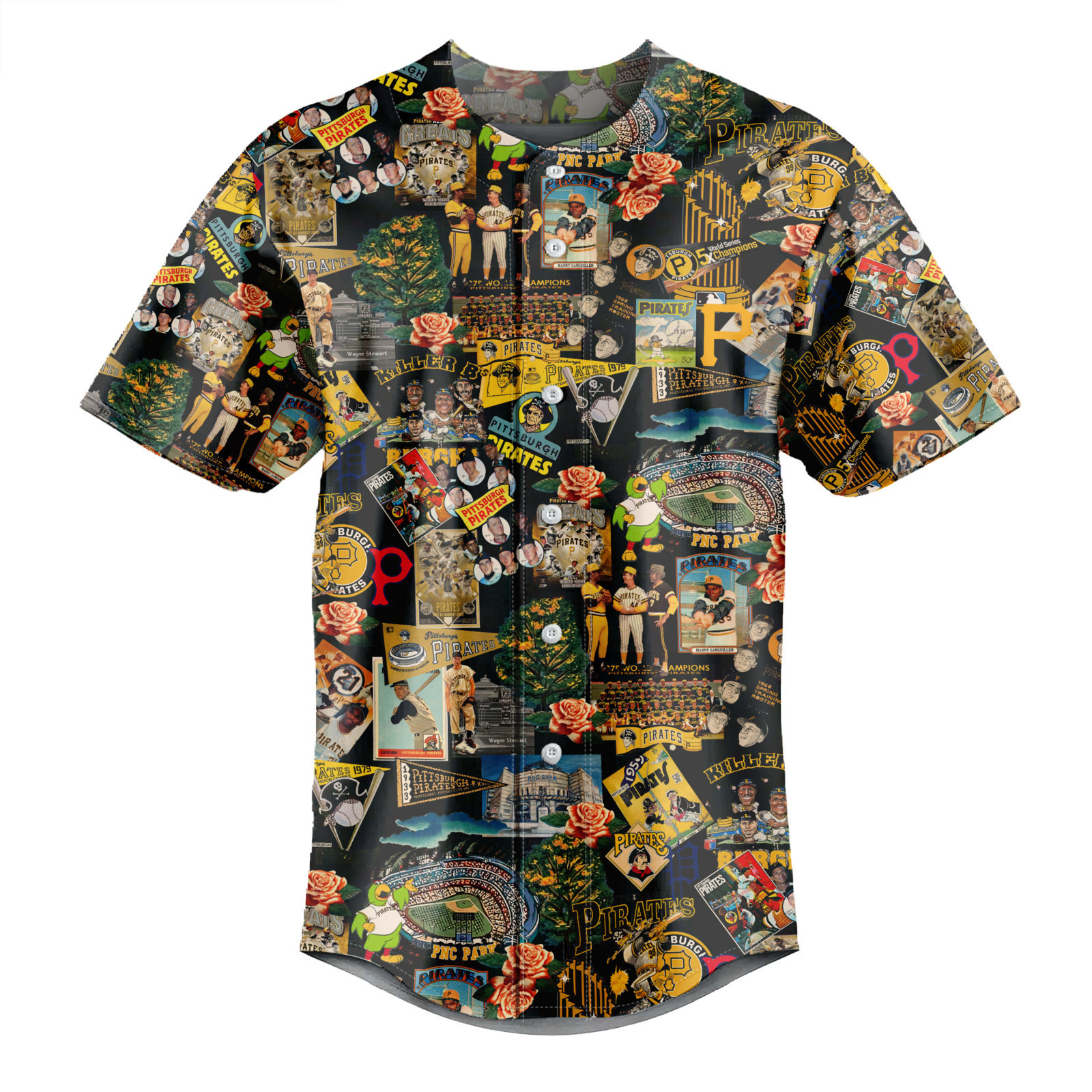 Pittsburgh Pirates Where the Sun Meets Vintage Dreams - Baseball Jersey - Chic Loom