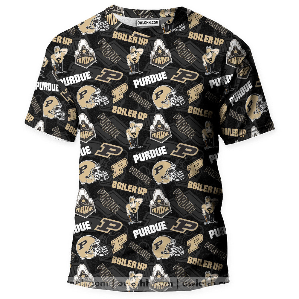 Purdue Boilermakers - 3D T-shirt - Chic Loom