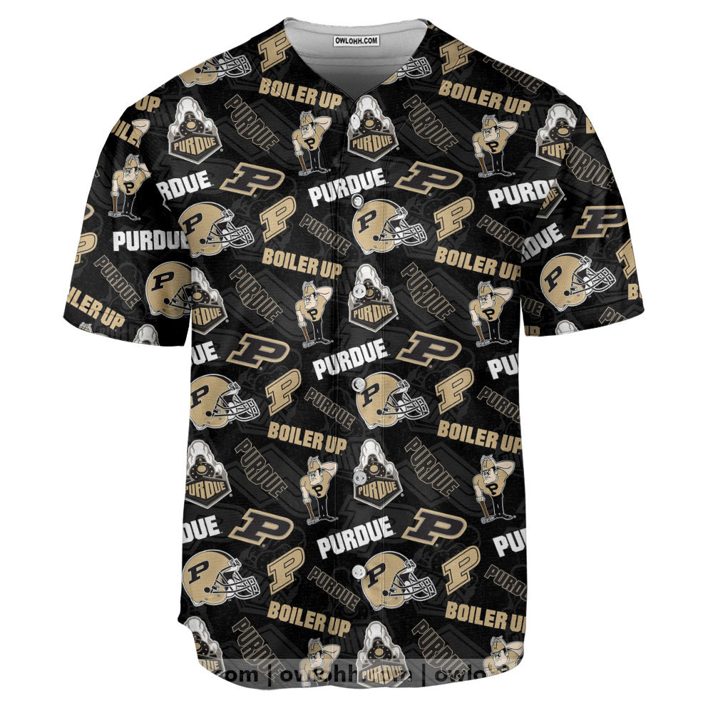 Purdue Boilermakers - Baseball Jersey - Chic Loom