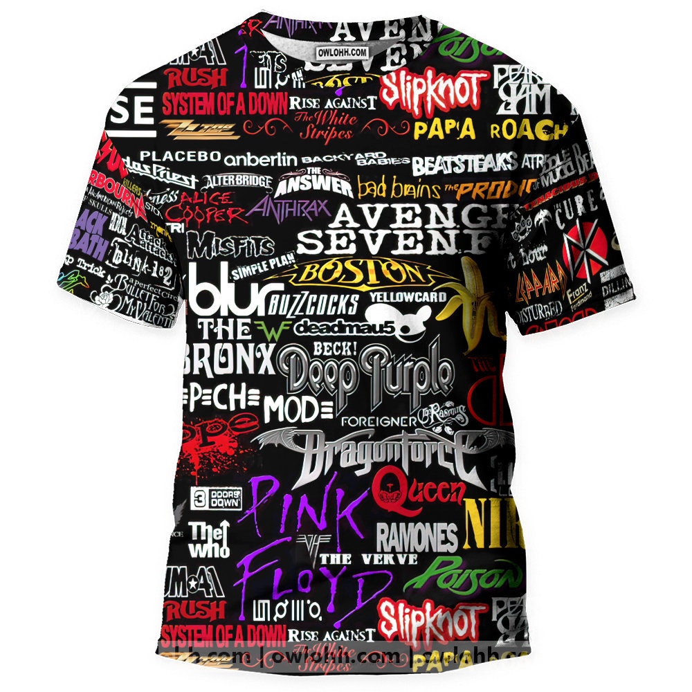 Rock Band - 3D T-shirt - Chic Loom