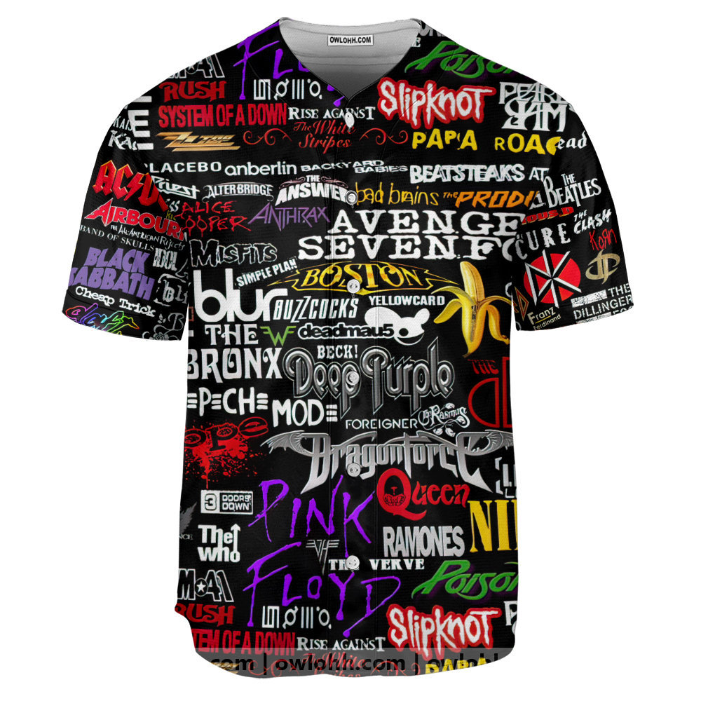 Rock Band - Baseball Jersey - Chic Loom