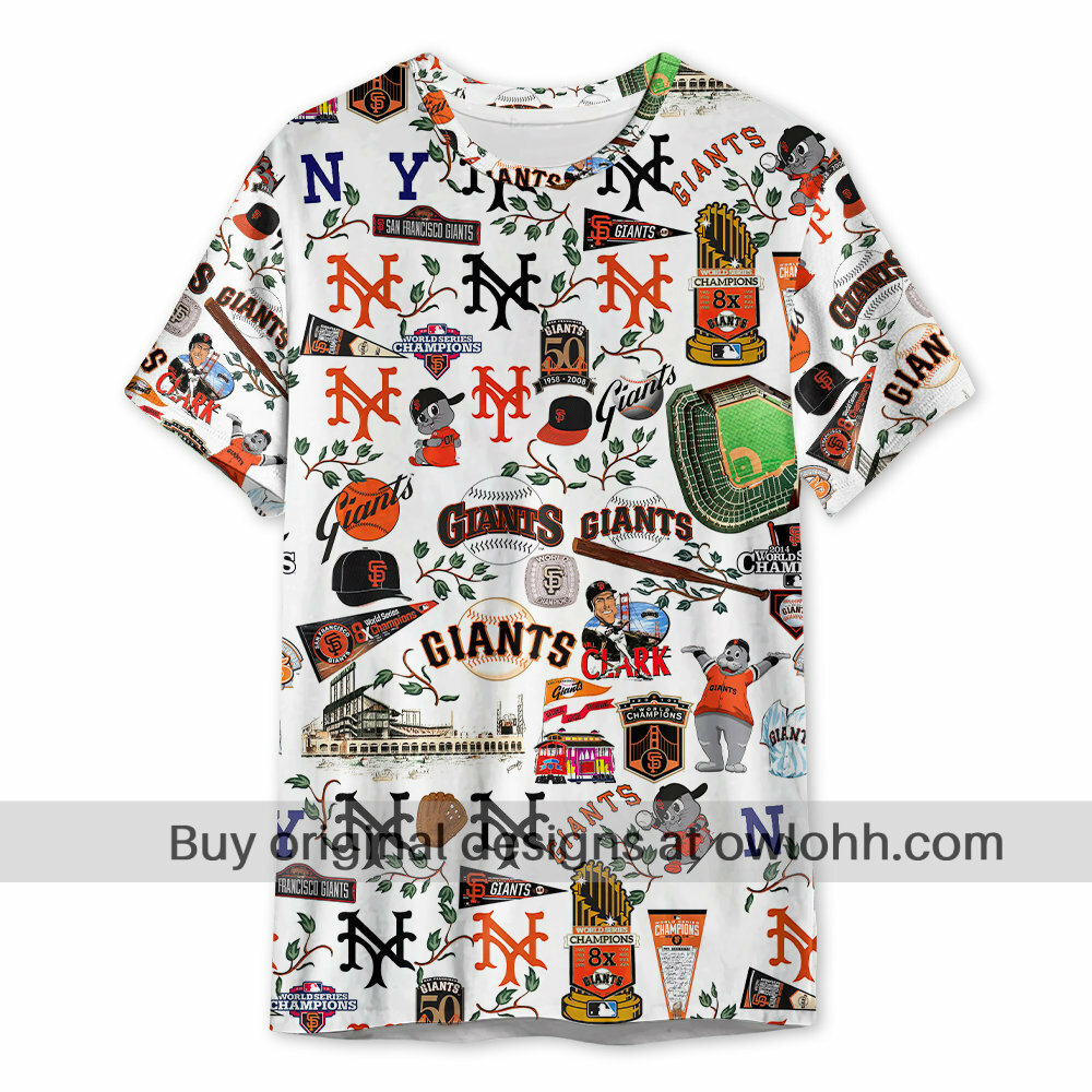 San Francisco Giants Homeruns, Hibiscus, and Golden Memories - 3D T-shirt - Chic Loom