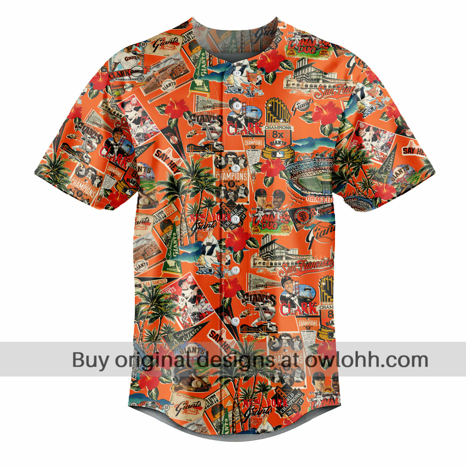 San Francisco Giants Palm Trees, Pennants, and Baseball Glory - Baseball Jersey - Chic Loom