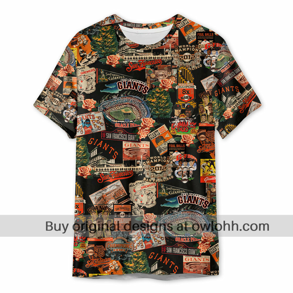 San Francisco Giants Where the Sun Meets Vintage Dreams - 3D T-shirt - Chic Loom