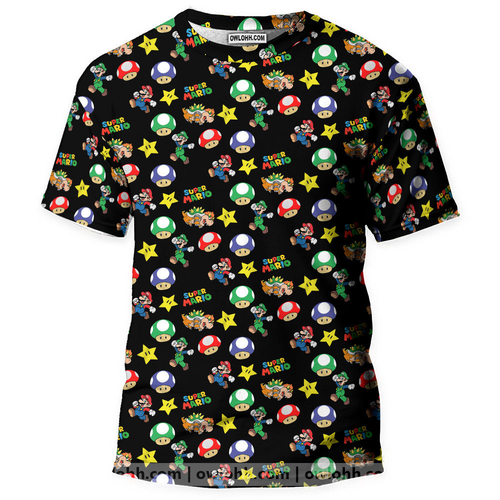Super Mario Bros 2 Nes Game - 3D T-shirt - Chic Loom