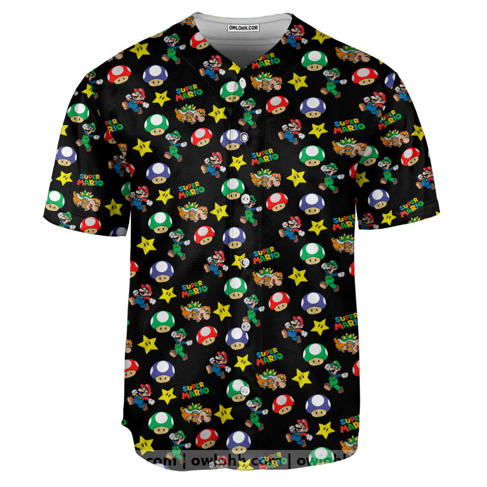 Super Mario Bros 2 Nes Game - Baseball Jersey - Chic Loom