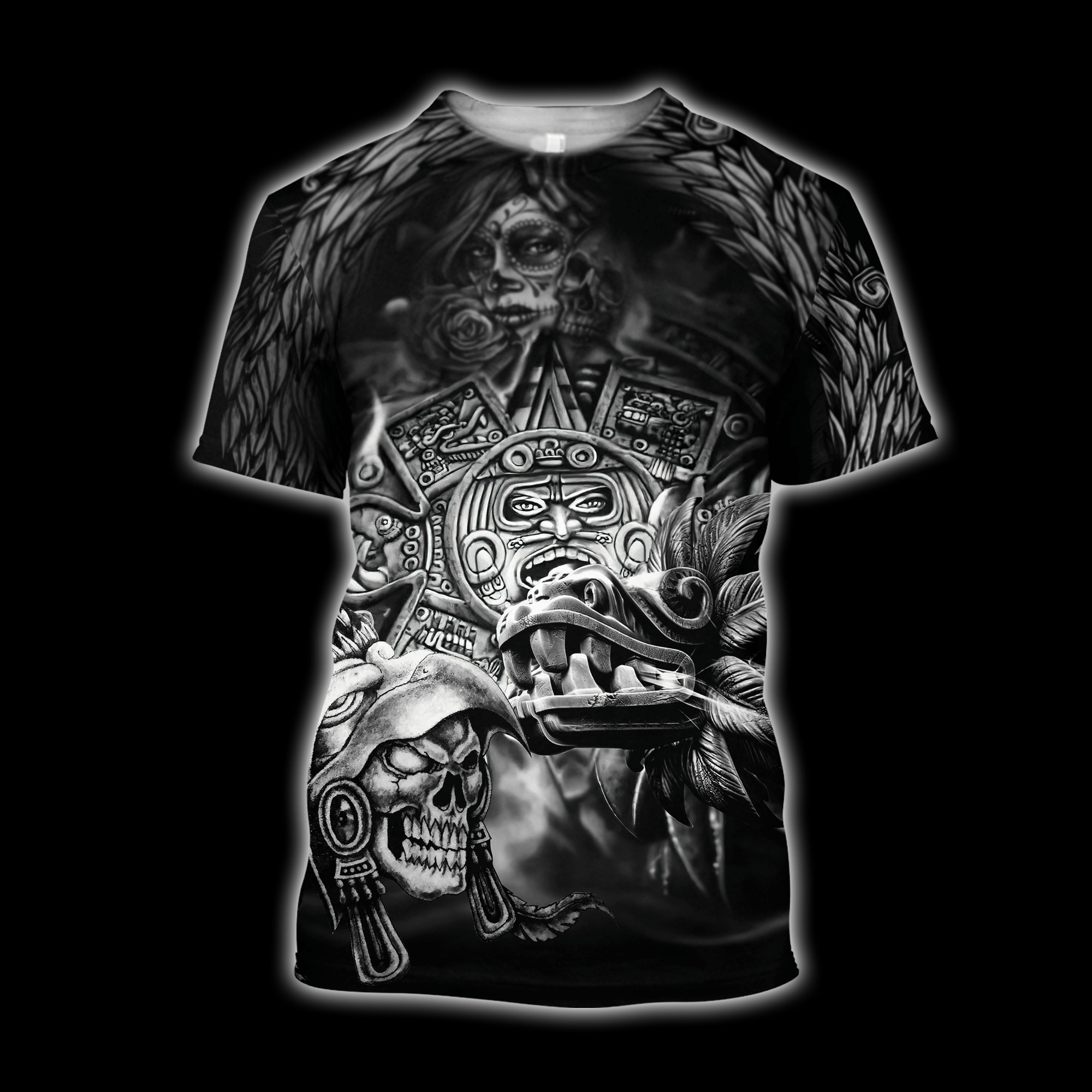Aztec Mexico - Unisex 3D T-shirt - Chic Loom