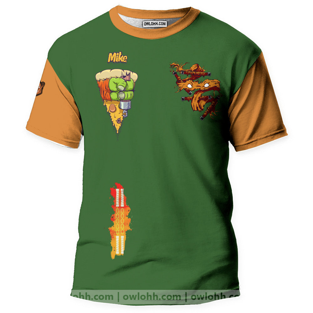 Teenage Mutant Ninja Turtles Michelangelo - 3D T-shirt - Chic Loom