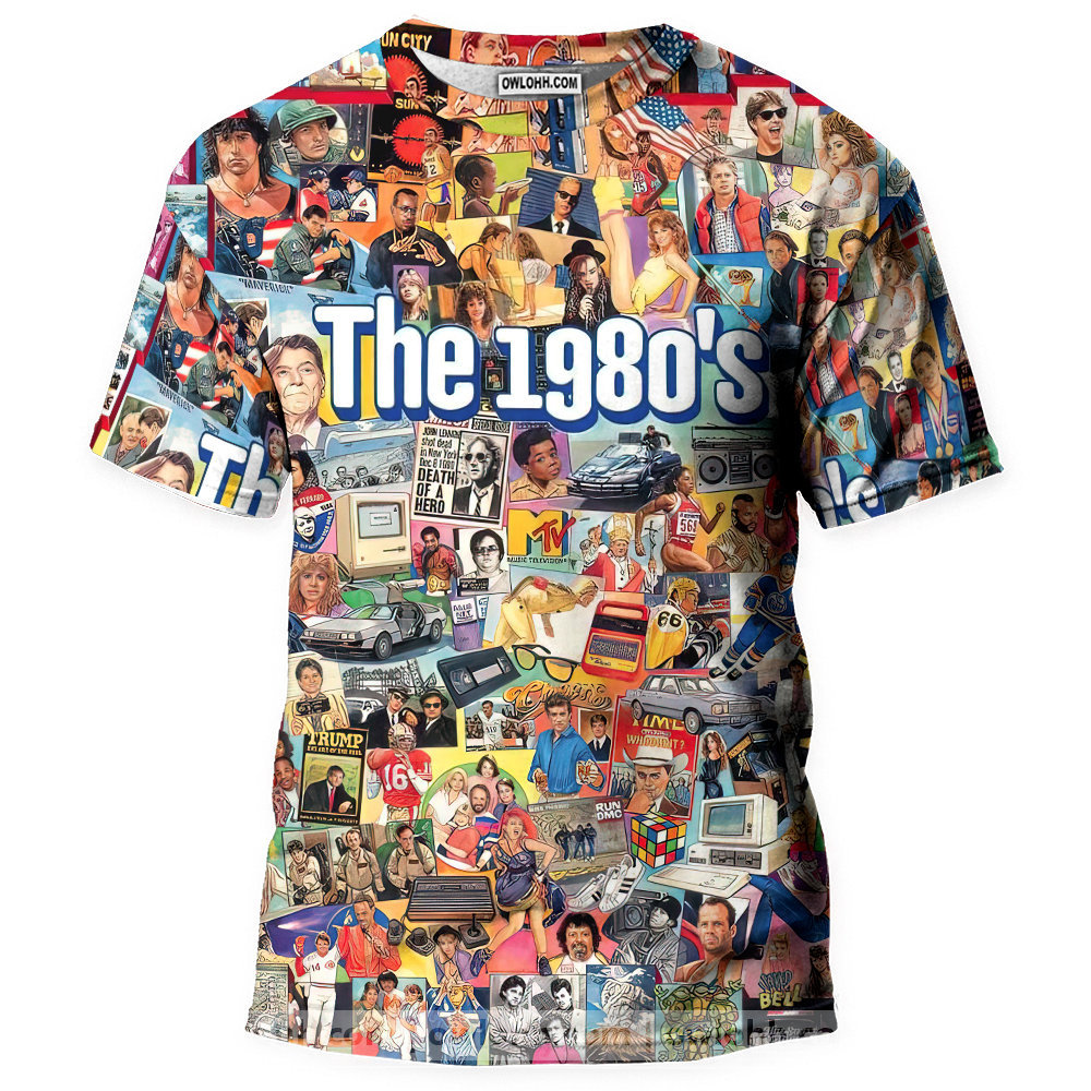The 1980's Nostalgia Retro - 3D T-shirt - Chic Loom