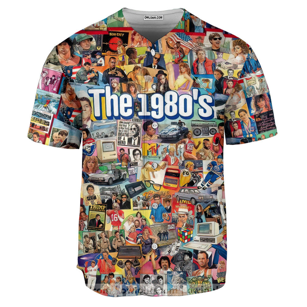 The 1980's Nostalgia Retro - Baseball Jersey - Chic Loom