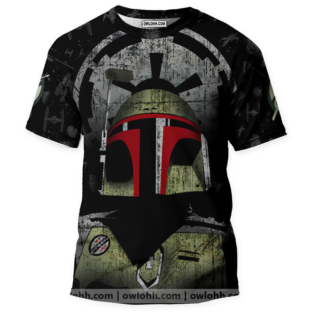 The Bounty Hunter Boba Fett Mandalorian - 3D T-shirt - Chic Loom
