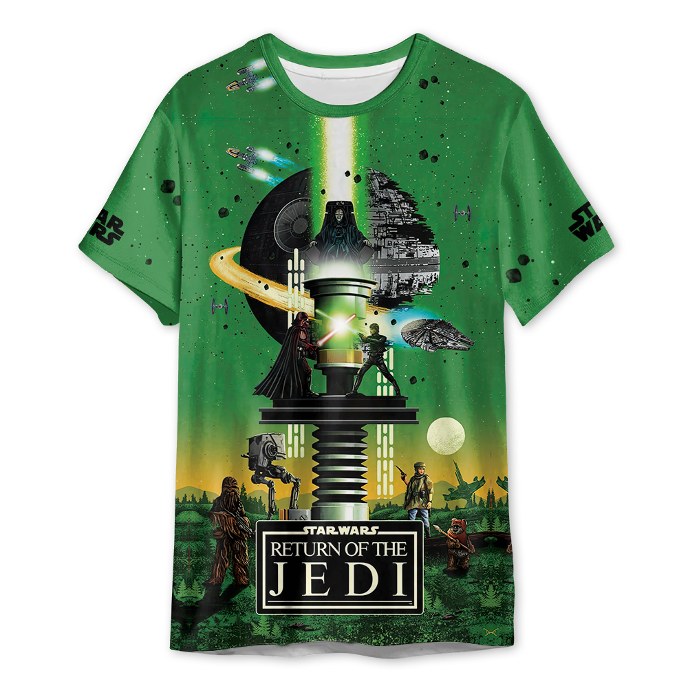 Star Wars Return Of The Jedi Green Gift For Fans Unisex 3D T-shirt - Chic Loom