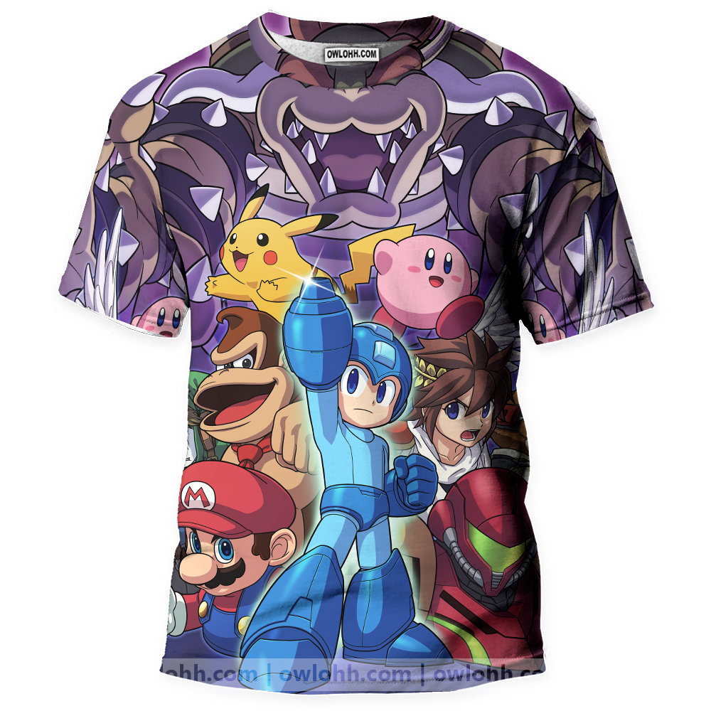 Zelda Pokemon & Mario's Party - 3D T-shirt - Chic Loom