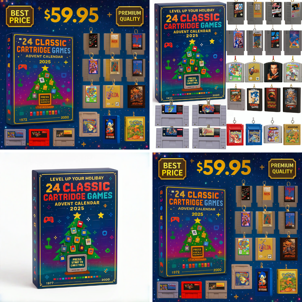24 Classic Cartridge Game Advent Calendar 2025