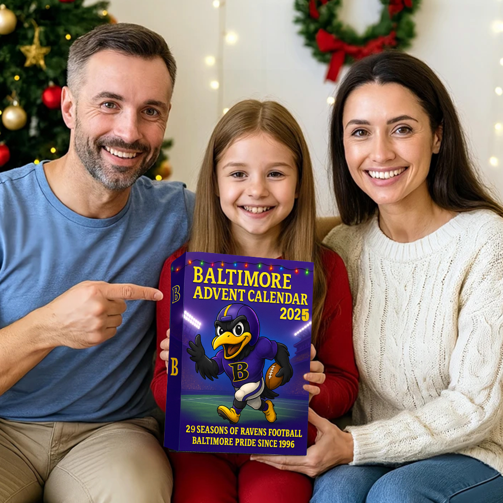 Baltimore Ravens Advent Calendar 2025 29TH ANNIVERSARY Christmas Gift, Christmas Idea