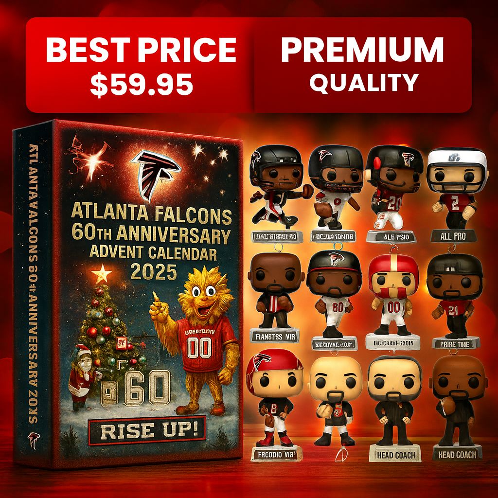 Atlanta Falcons Advent Calendar 2025 60TH ANNIVERSARY Christmas Gift, Christmas Idea