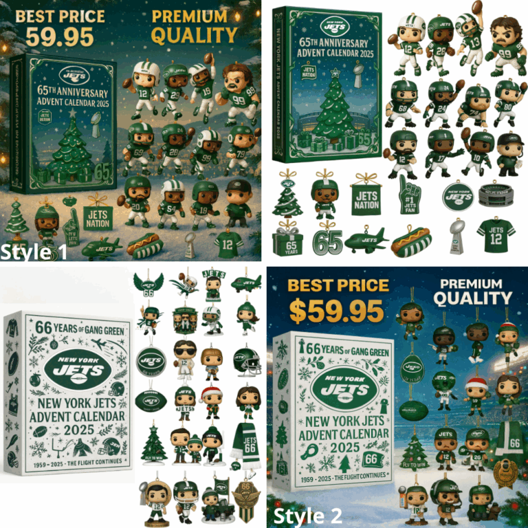 New York Jets Advent Calendar 2025 65TH ANNIVERSARY Christmas Gift, Christmas Idea