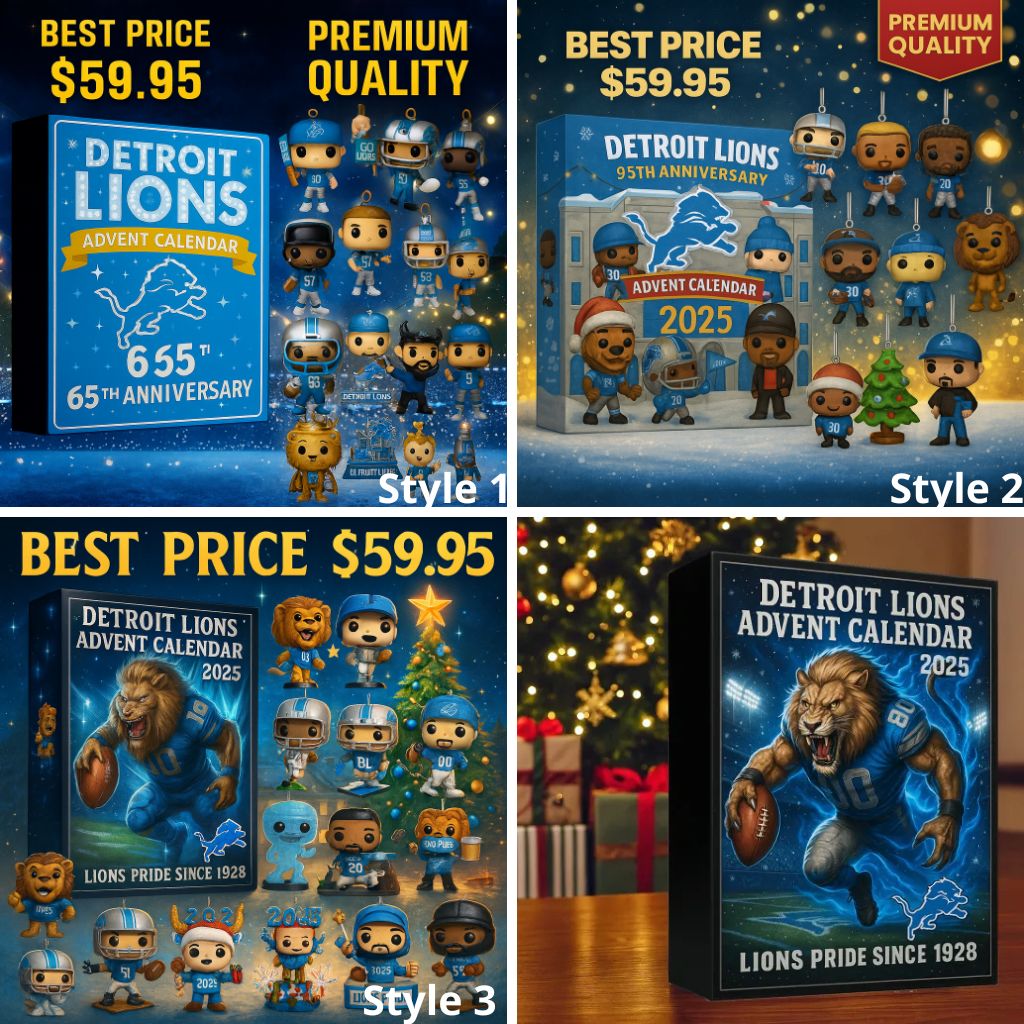 NEW Detroit Lions Advent Calendar