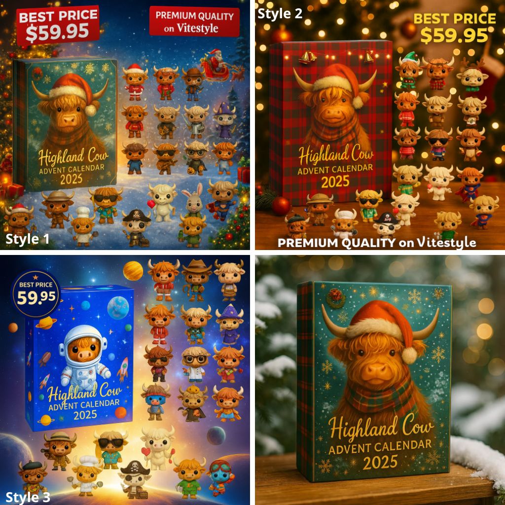 NEW Highland Cattle Advent Calendar