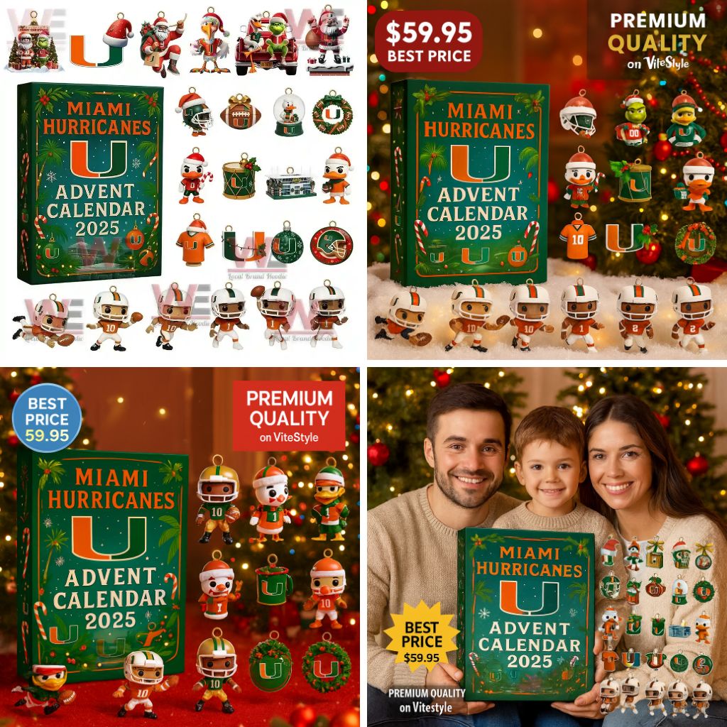 NEWEST Miami Hurricanes Football Advent Calendar