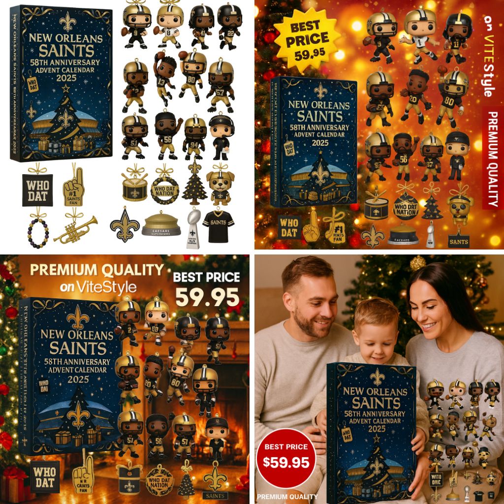 NEWEST New Orleans Saints 58th Anniversary Advent Calendar