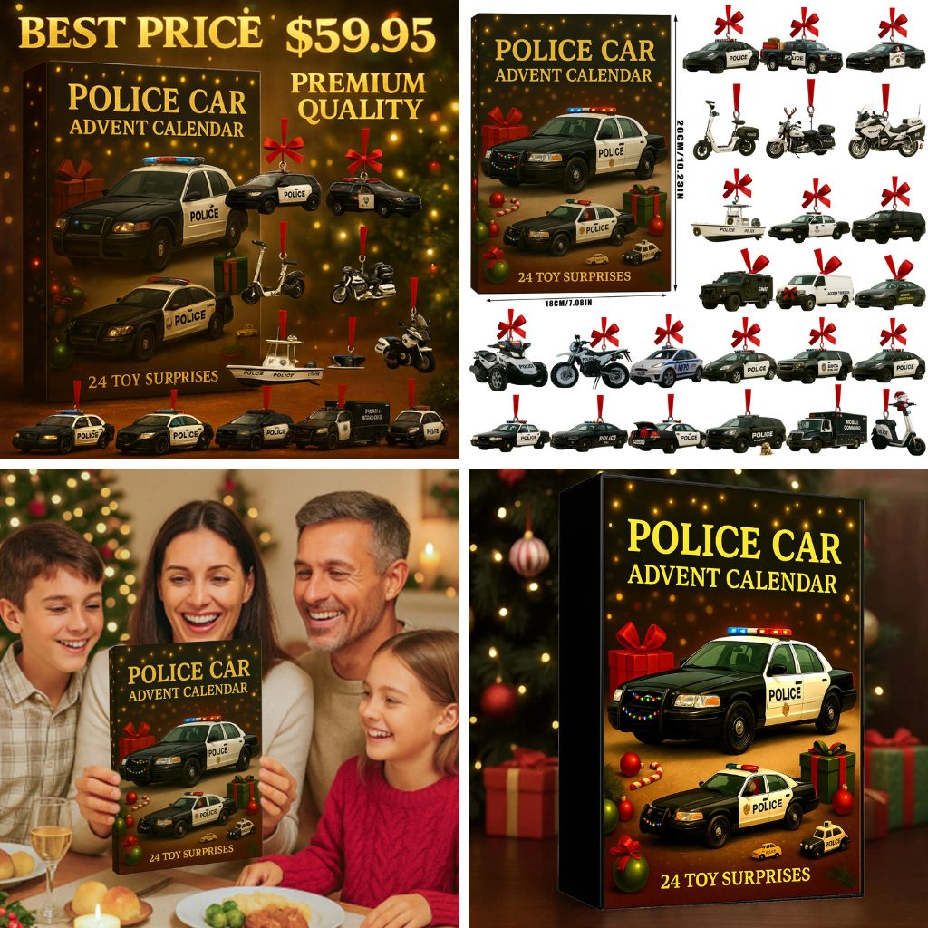 Police Car Advent Calendar 2025