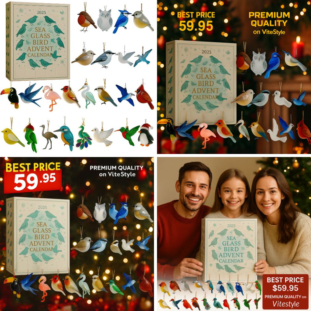 Sea Glass Bird Advent Calendar 2025
