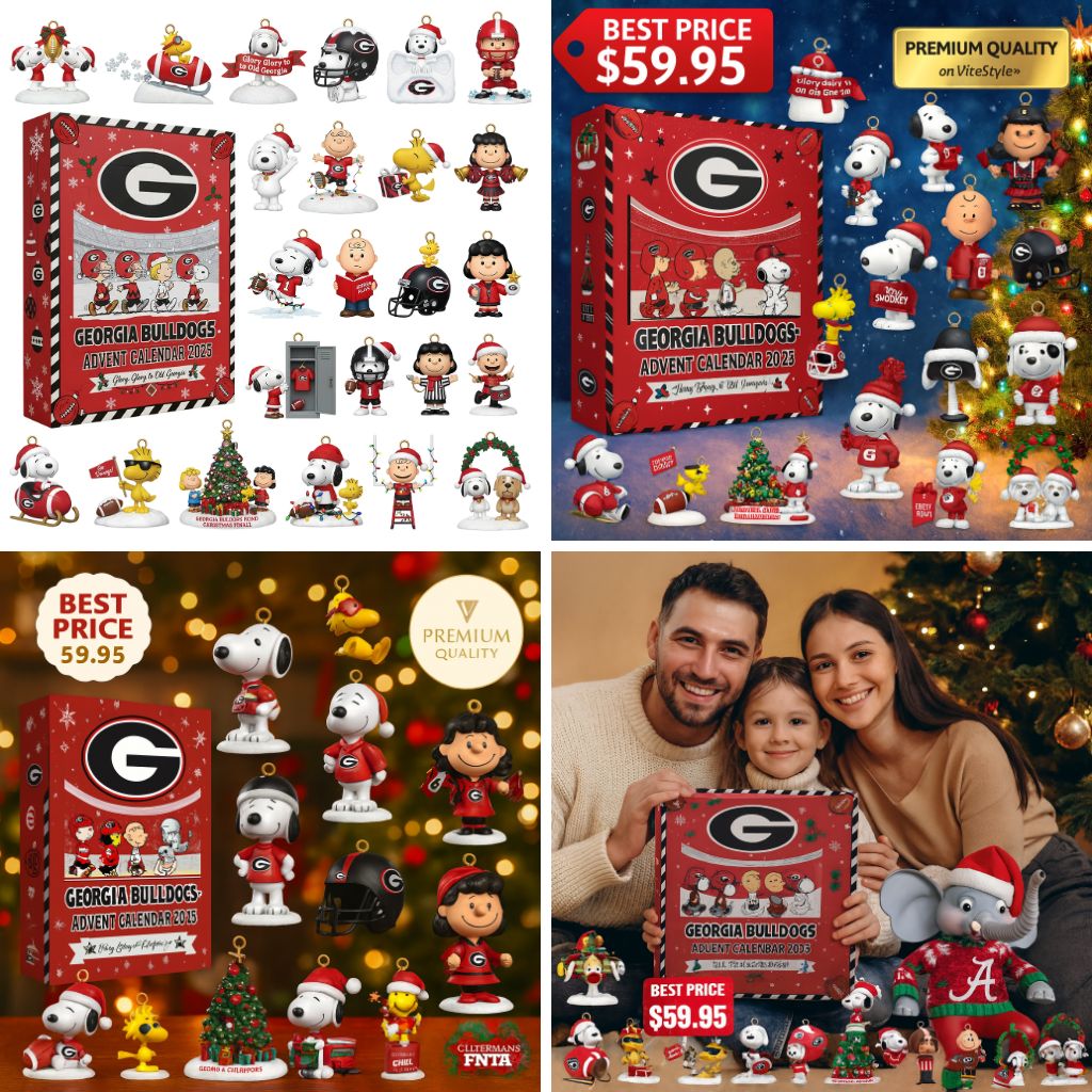 Snoopy Georgia Bulldogs Advent Calendar 2025