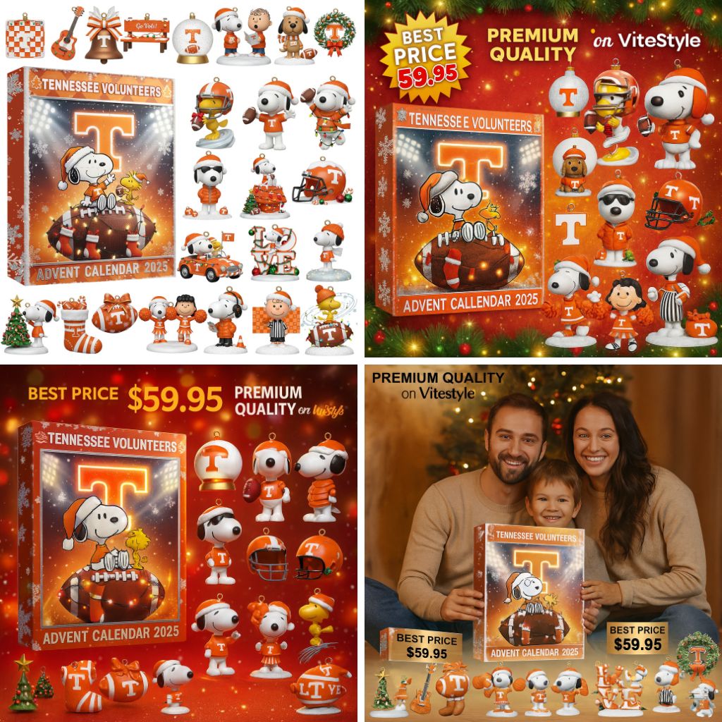 Tennessee Volunteers Snoopy Advent Calendar
