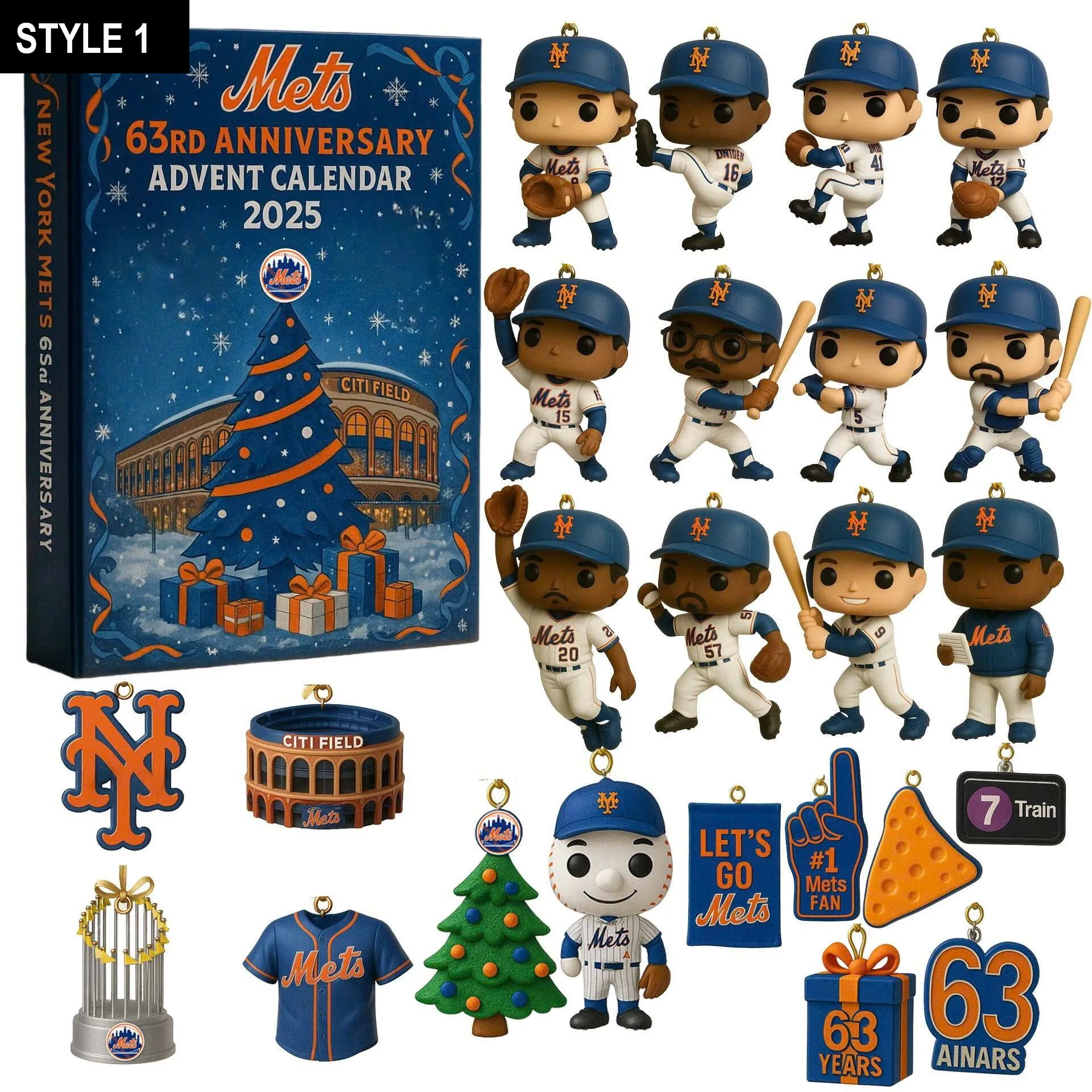 HOT New York Mets Advent Calendar 2025