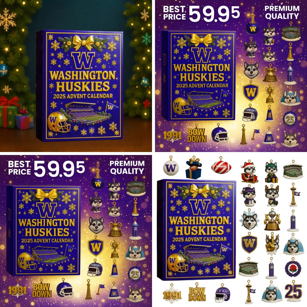 TOP Washington Huskies 2025 Advent Calendar