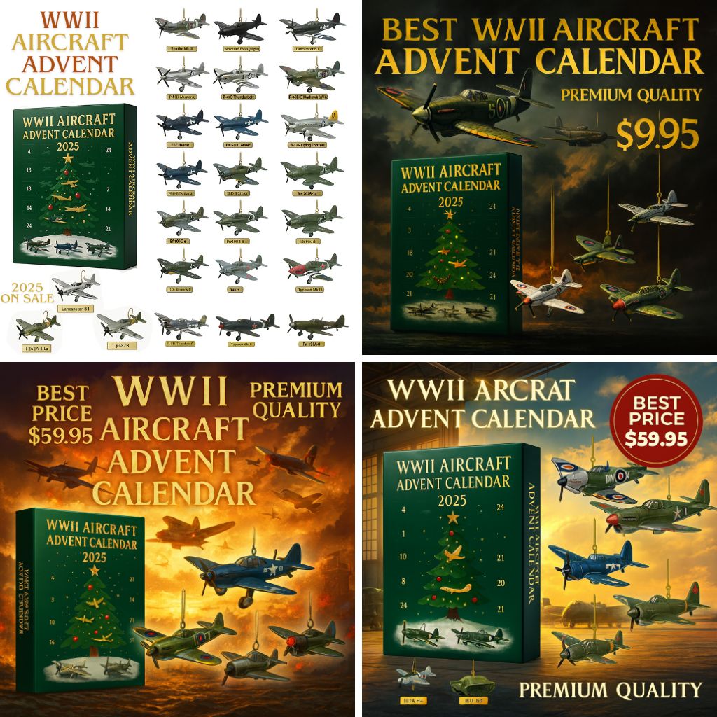 World War II WWII Aircraft Advent Calendar