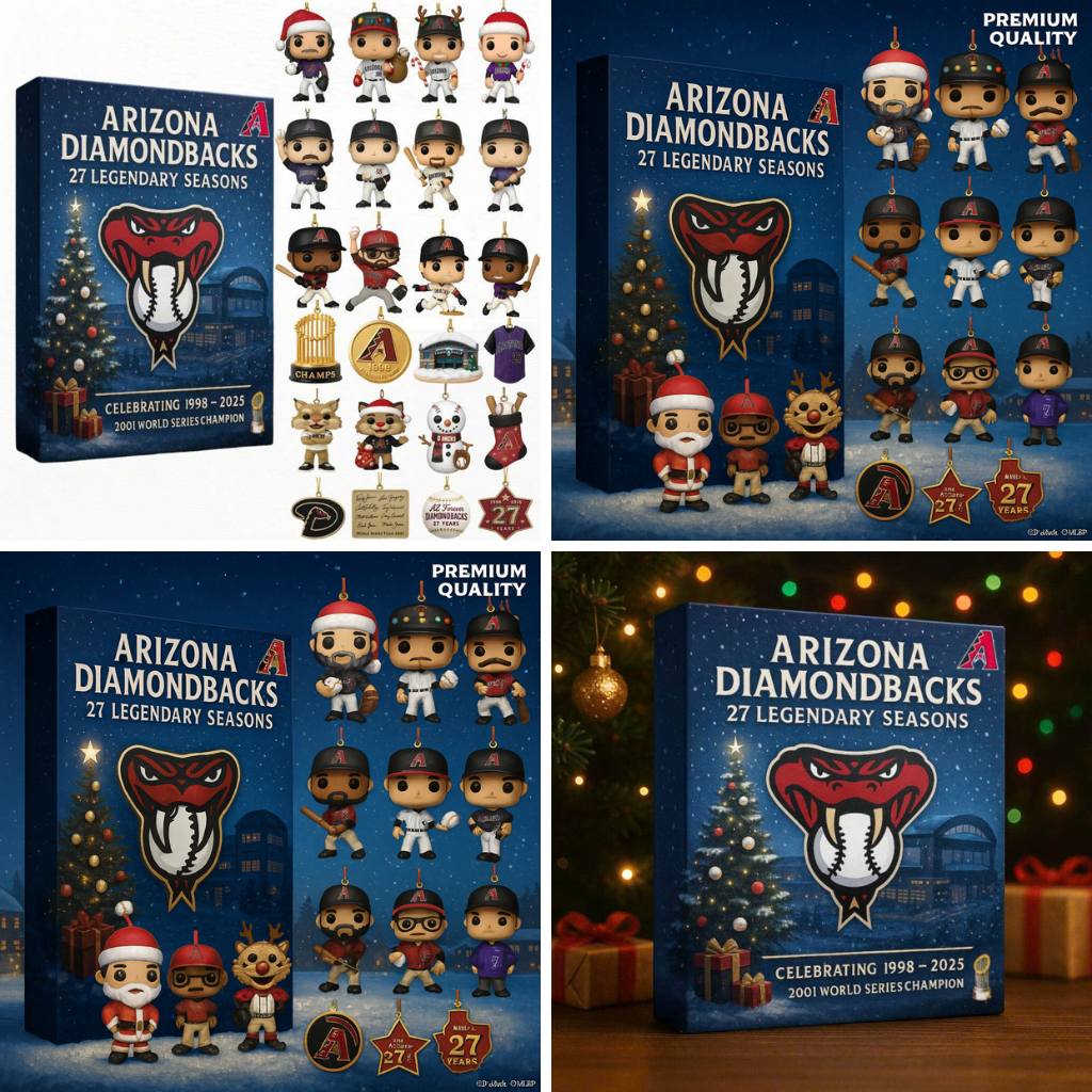 Arizona Diamondbacks Advent Calendar 2025 27TH ANNIVERSARY Christmas Gift, Christmas Idea