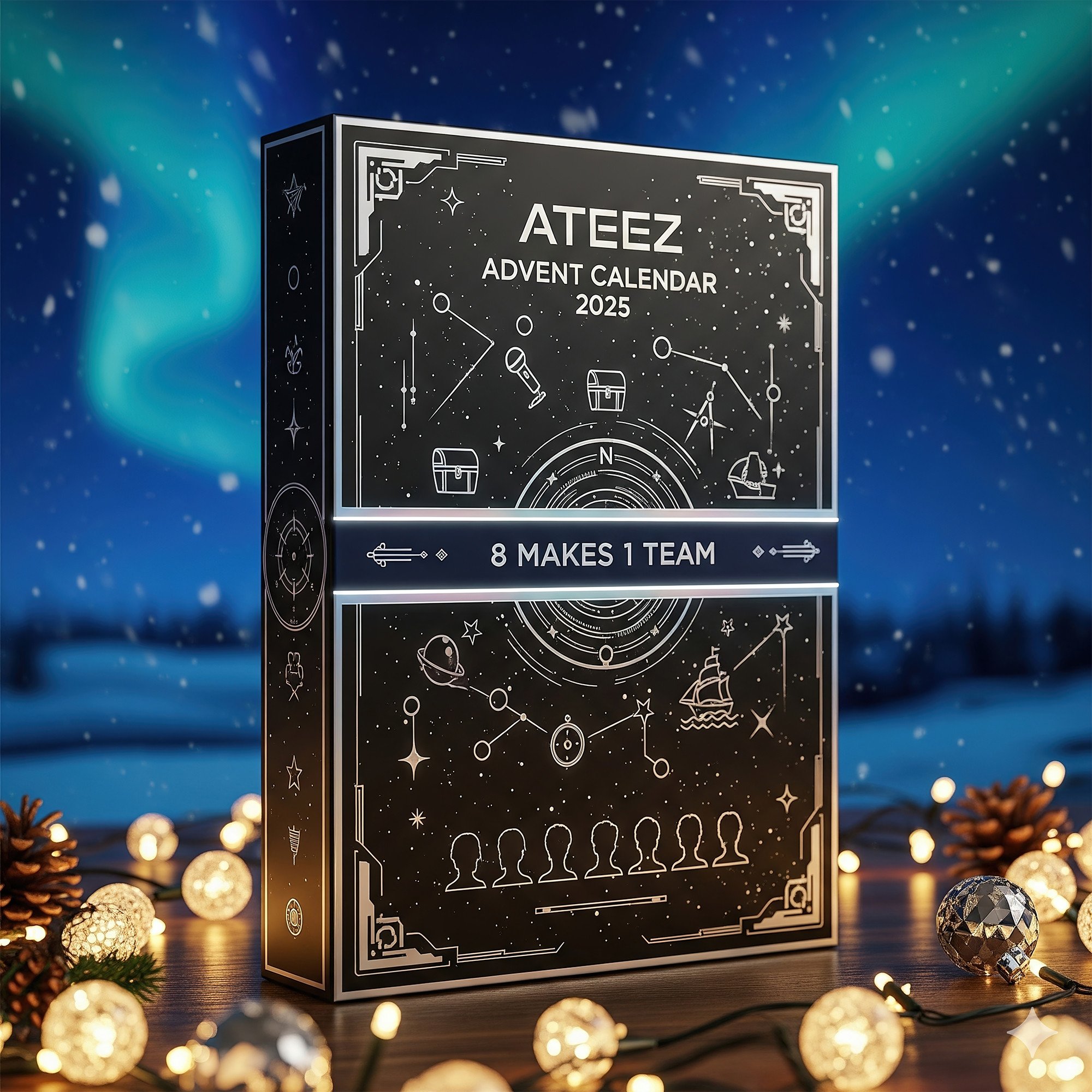 ATEEZ Premium Advent Calendar 2025 CHRISTMAS GIFT, CHRISTMAS IDEA