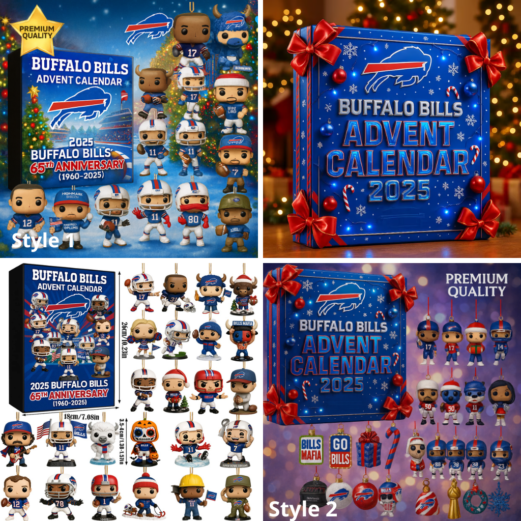 Buffalo Bills Advent Calendar 2025 65TH ANNIVERSARY Christmas Gift, Christmas Idea