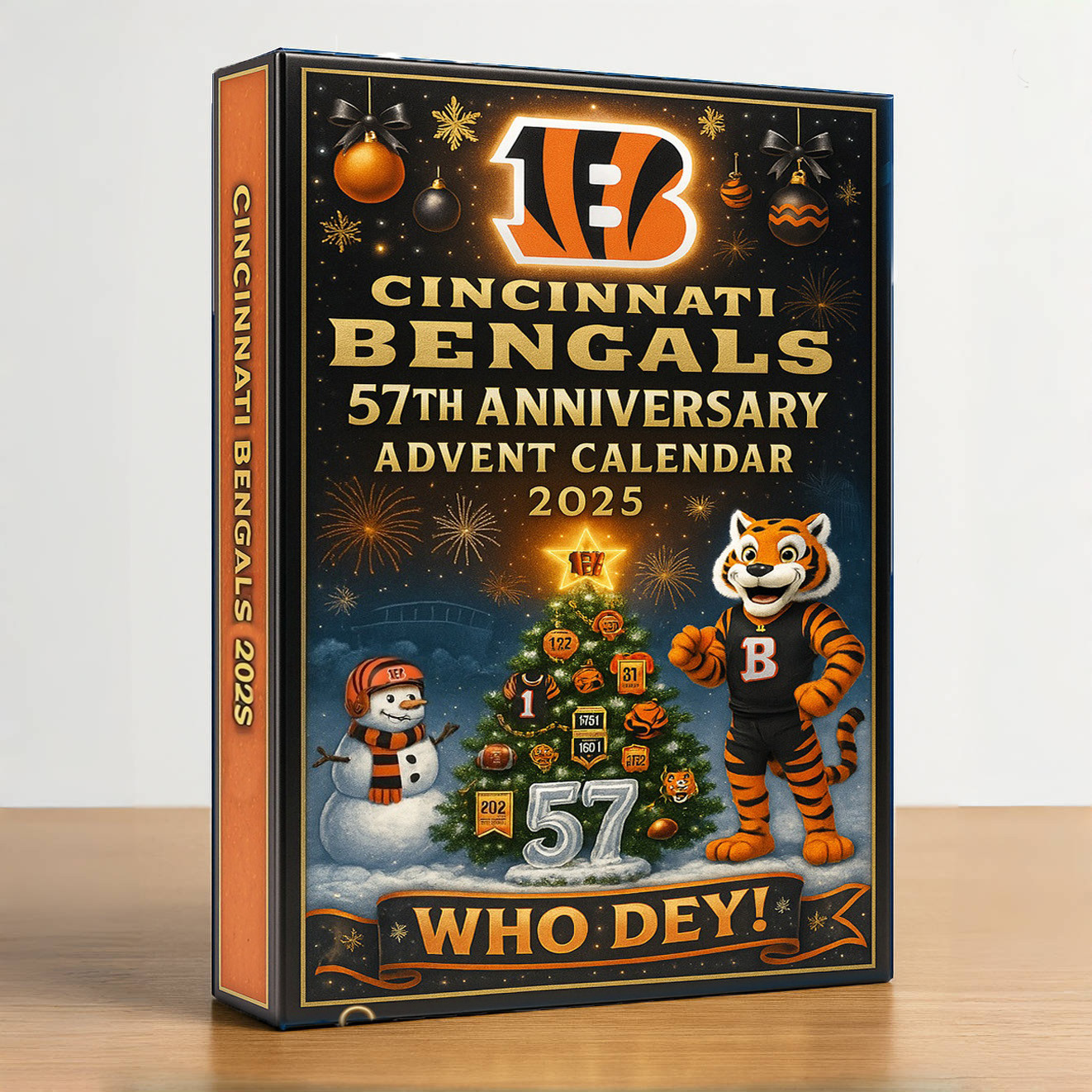 CCBG Cincinnati Bengals 2025 advent calendar 57th Anniversary CHRISTMAS GIFT, CHRISTMAS IDEA