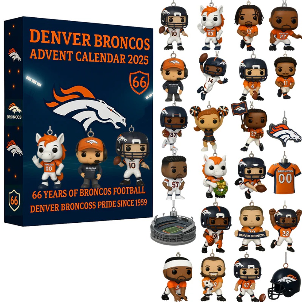 Denver Broncos Advent Calendar 2025 – 66th Anniversary Limited Edition Christmas Gift, Christmas Idea